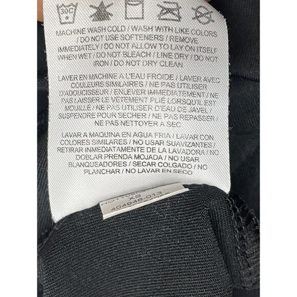 Nike Woman’s Size XS Dri-Fit Training Yoga Pants Solid Black Pink Active Stretch - Picture 6 of 6